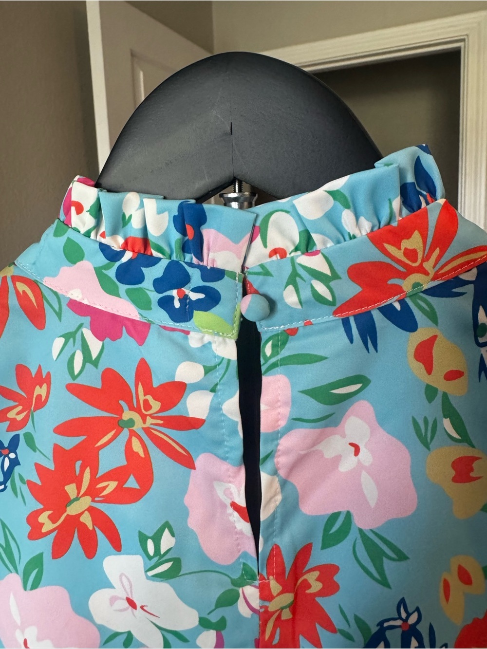 Multicolor Floral Ruffle Sleeveless - Picture 5 of 6